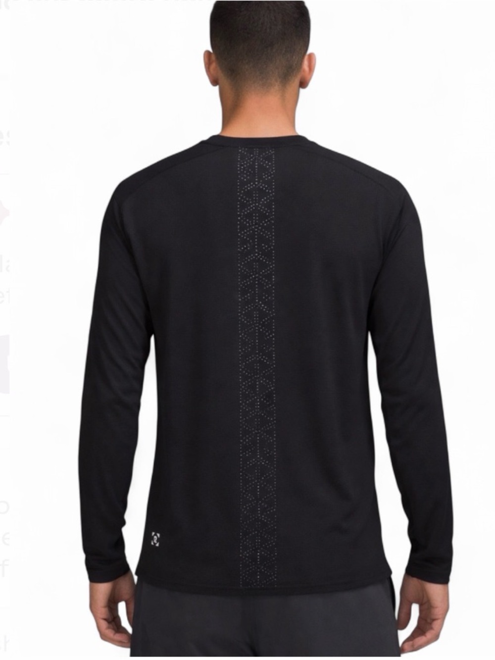 Lululemon Metal Vent Tech Long Sleeve Black Mesh Stripe Athletic Shirt XL RARE